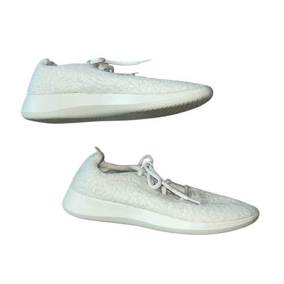 Allbirds Wool Runner Fluffs, Natural White, Size 9 - Picture 3 of 5